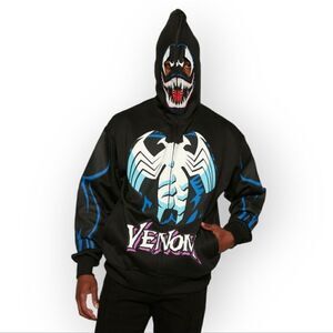 Marvel VENOM zip up hoodie, medium